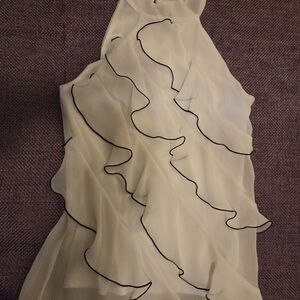 Bwear Cream Ruffle Blouse